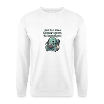 Nur noch ein Kapitel-Apokalypse - Unisex Pullover - Weiß - Vorne - Alina (178cm) & Michal (187cm)
