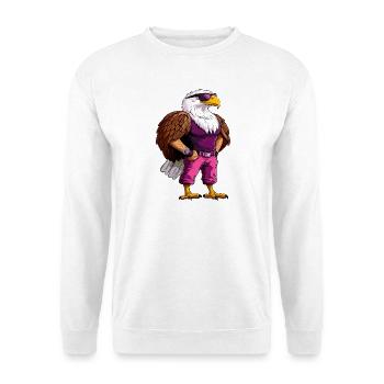 Adler Sporttrainer - Unisex Pullover - Weiß - Vorne - Alina (178cm) & Michal (187cm)