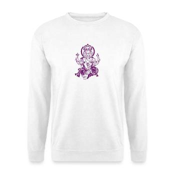 Ganesha dieu de la fortune - Sweat-shirt Unisexe - blanc - Devant