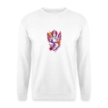 Ganesha colorful your god of luck - Unisex Sweatshirt - white - Front