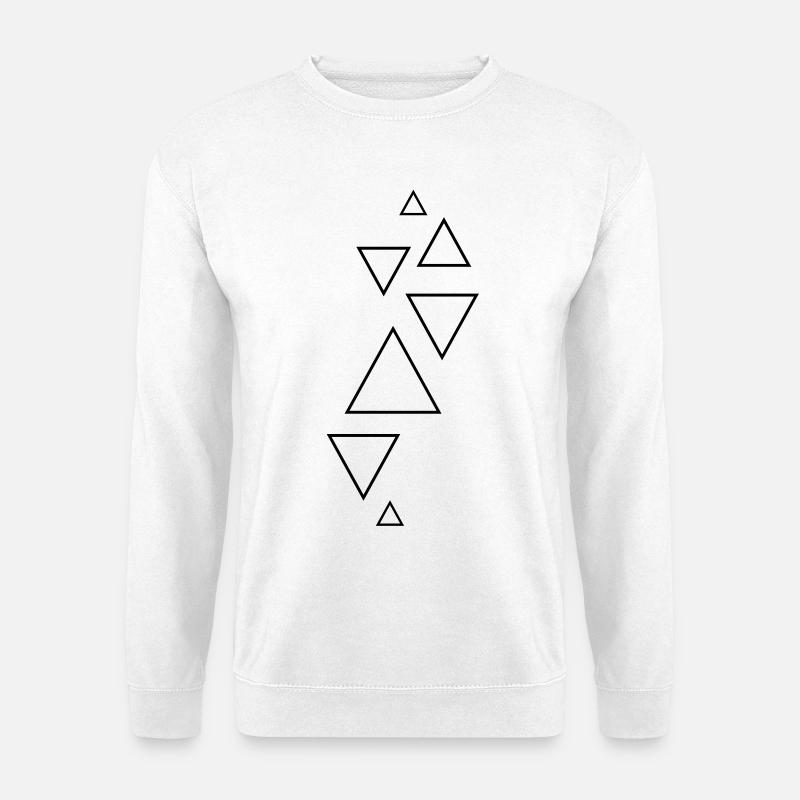 forms hipster triangles - Unisex Sweatshirt - white