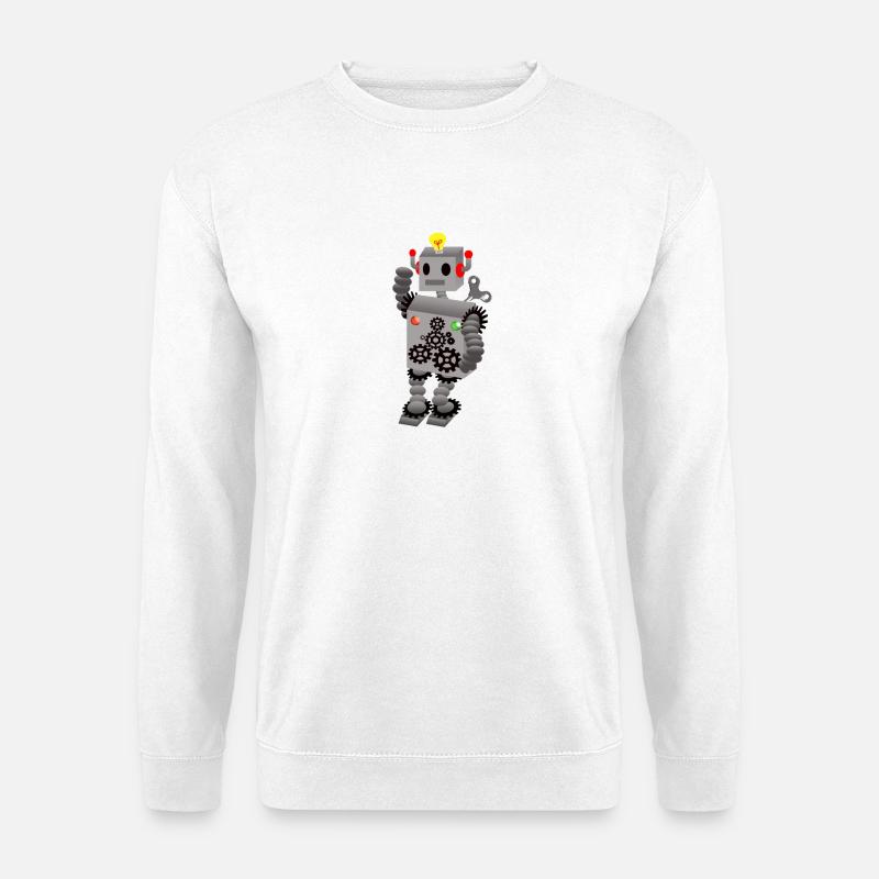 robot - Unisex Sweatshirt - white