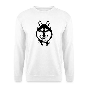 Husky - Sweat-shirt Unisexe - blanc - Devant