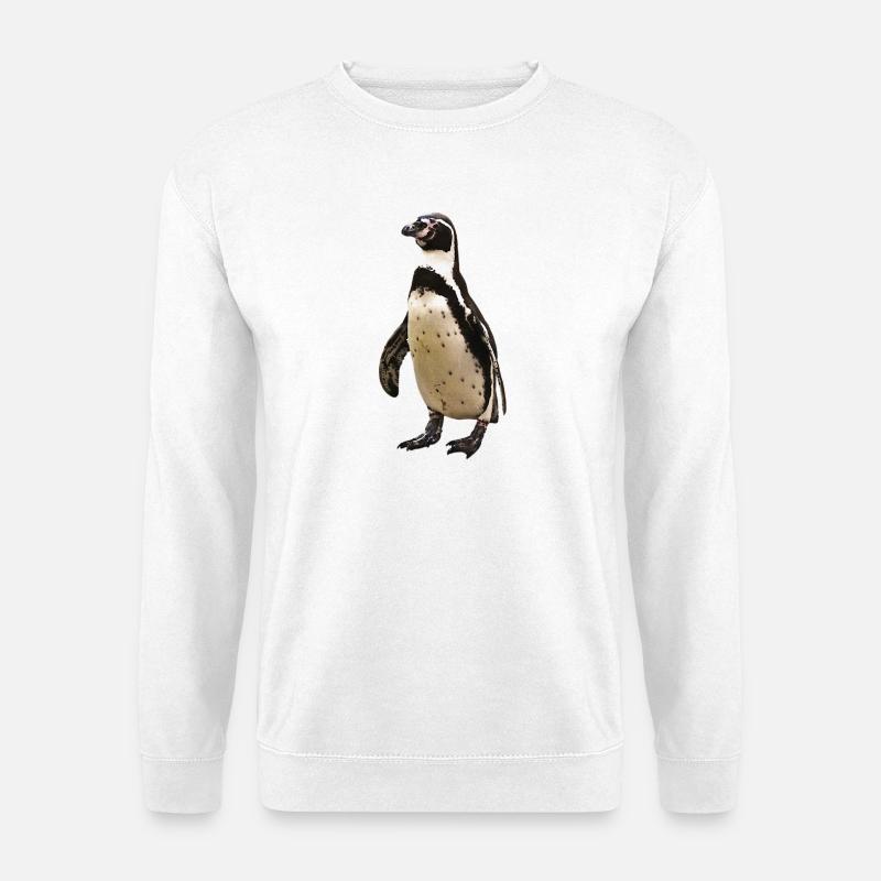 süße pinguine, Zügel Pinguin, wasservogel - Unisex Pullover - Weiß