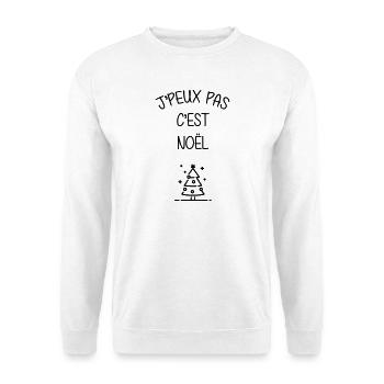 Noël / Fête / Cadeau / Famille / Sapin / Neige - Unisex Sweatshirt - white - Front