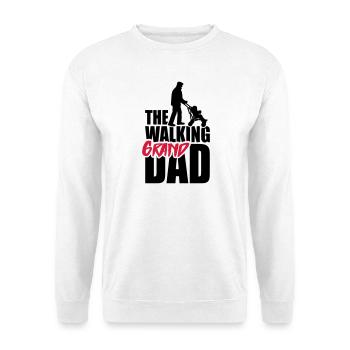 The walking (grand) dad - grandad - Unisex Sweatshirt - white - Front