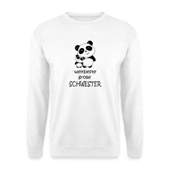 weltbeste große Schwester - Unisex Pullover - Weiß - Vorne