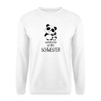 Weltbeste grosse Schwester - Unisex Pullover - Weiß - Vorne