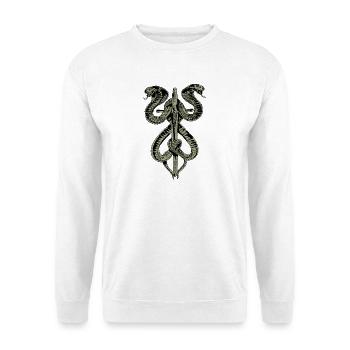 Snake Sword Gothic Fashion Fun Fun - Unisex Sweatshirt - white - Front