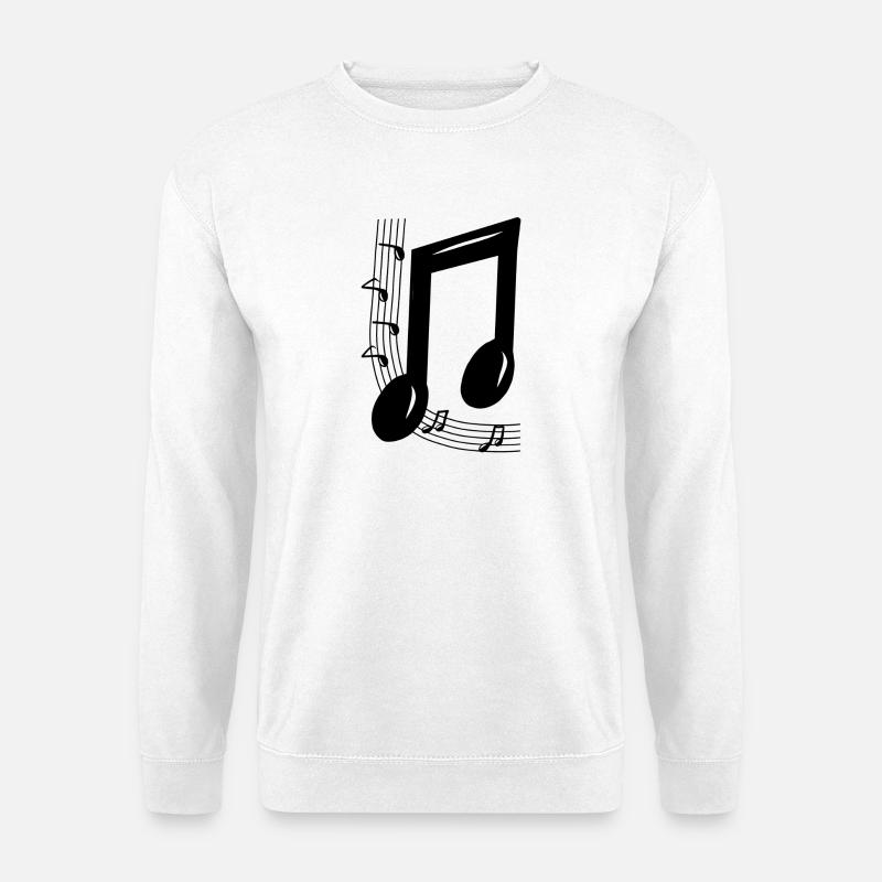 Musiknote - Unisex Pullover - Weiß