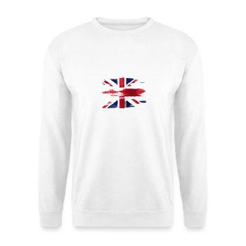 Union Jack roussi - Sweat-shirt Unisexe - blanc - Devant