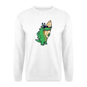 Cool Tier Krokodil - Unisex Pullover - Weiß - Vorne