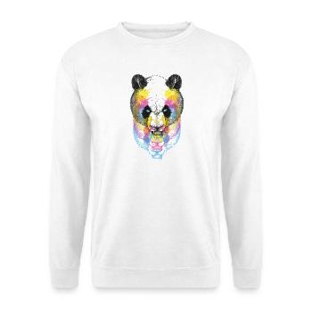 Panda Bear CMYK - Unisex Sweatshirt - white - Front