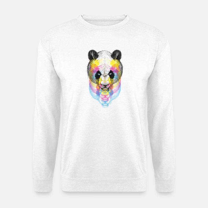Panda Bear CMYK - Unisex Sweatshirt - white