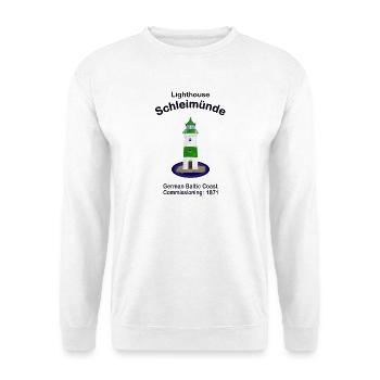 Leuchtturm Schleimünde Ostsee Deutschland - Unisex Pullover - Weiß - Vorne