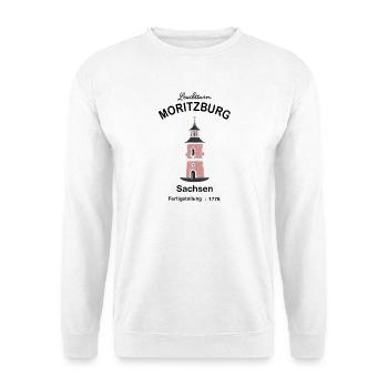Leuchtturm Moritzburg Sachsen, Zeichnung - Unisex Pullover - Weiß - Vorne