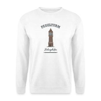 Pegelturm Ludwigshafen - Unisex Pullover - Weiß - Vorne