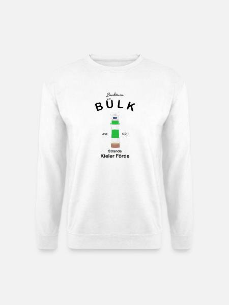 Leuchtturm Bülk, Strande, Kieler Förde, Ostsee - Unisex Pullover - Weiß