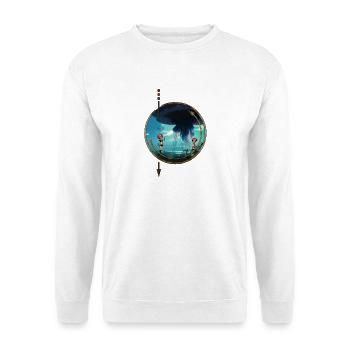 Stunning jellyfish float in the sky - Unisex Sweatshirt - white - Front