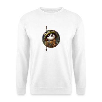Niedlicher Panda mit kleinen Feen - Unisex Pullover - Weiß - Vorne