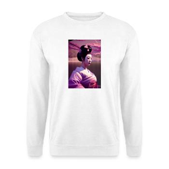 Geisha 1 - Sweat-shirt Unisexe - blanc - Devant
