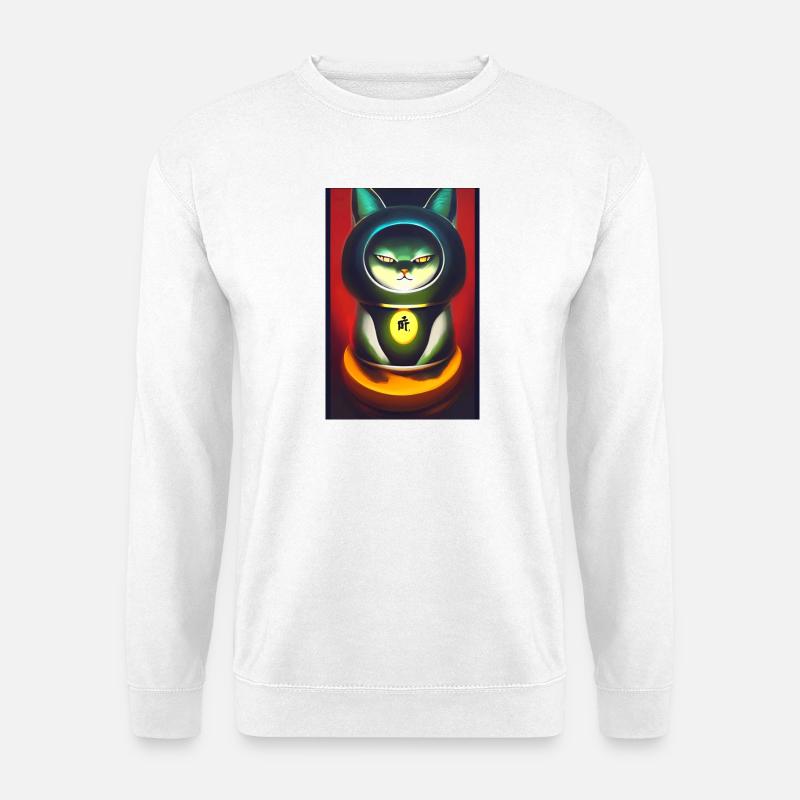Maneki neko 3 - Unisex Sweatshirt - white