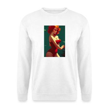 Pin up 1 - Sweat-shirt Unisexe - blanc - Devant