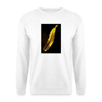 Feder - Unisex Pullover - Weiß - Vorne