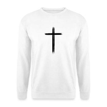 Don de la Croix de Jésus-Christ - Sweat-shirt Unisexe - blanc - Devant
