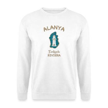 Alanya , Leuchtturm, Türkische Riviera - Unisex Pullover - Weiß - Vorne