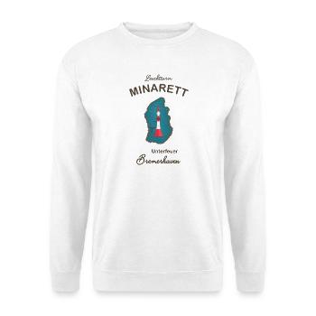 Bremerhaven, lighthouse underfire, minaret, - Unisex Sweatshirt - white - Front