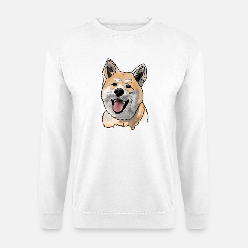 Akita Inu - Unisex Pullover - Weiß