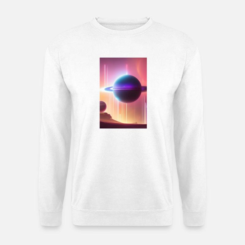 Space, Planets - Unisex Sweatshirt - white