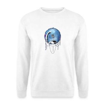 Tanzen im Mondschein auf dem Klavier - Unisex Pullover - Weiß - Vorne