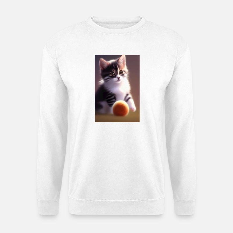 Baby Katze - Unisex Pullover - Weiß