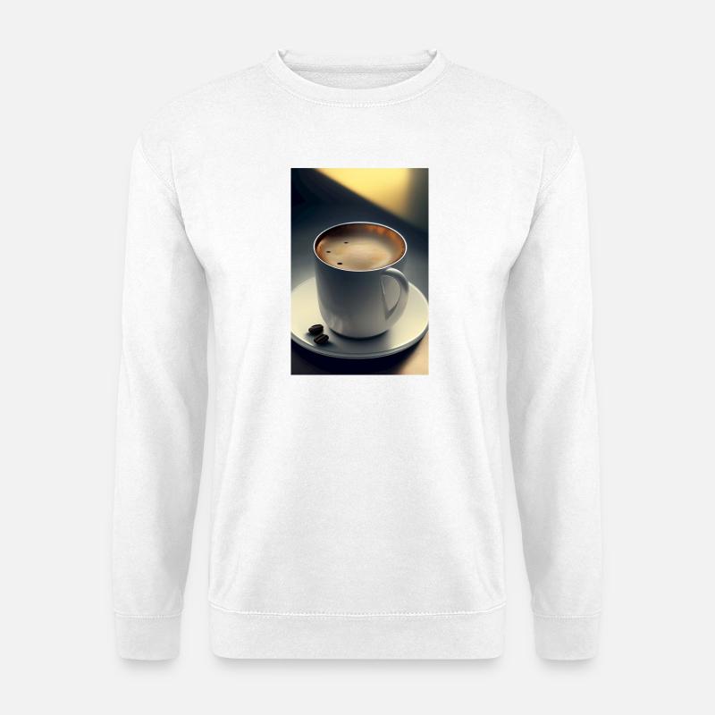 Coffee, coffee beans - Unisex Sweatshirt - white