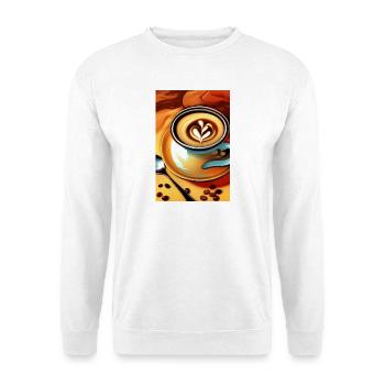 Coffee, coffee beans - Unisex Sweatshirt - white - Front