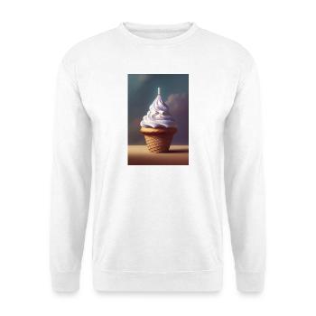 Eiscreme - Unisex Pullover - Weiß - Vorne