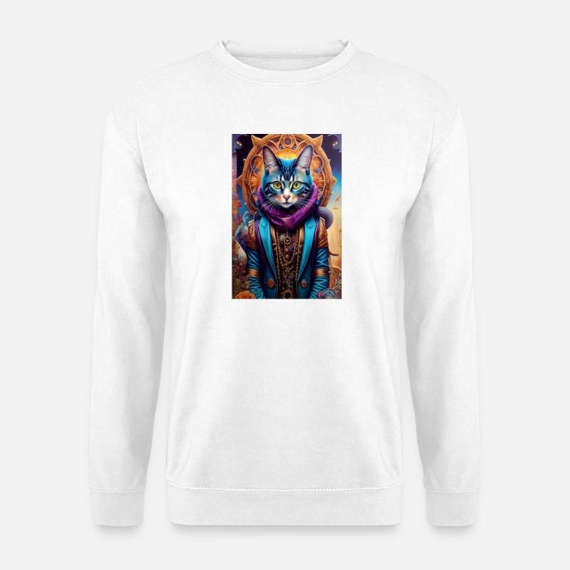 Meisterkatze - Unisex Pullover - Weiß