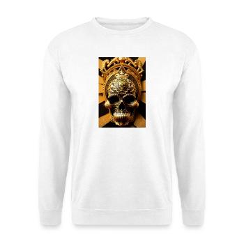 Mayan skull - Sweat-shirt Unisexe - blanc - Devant