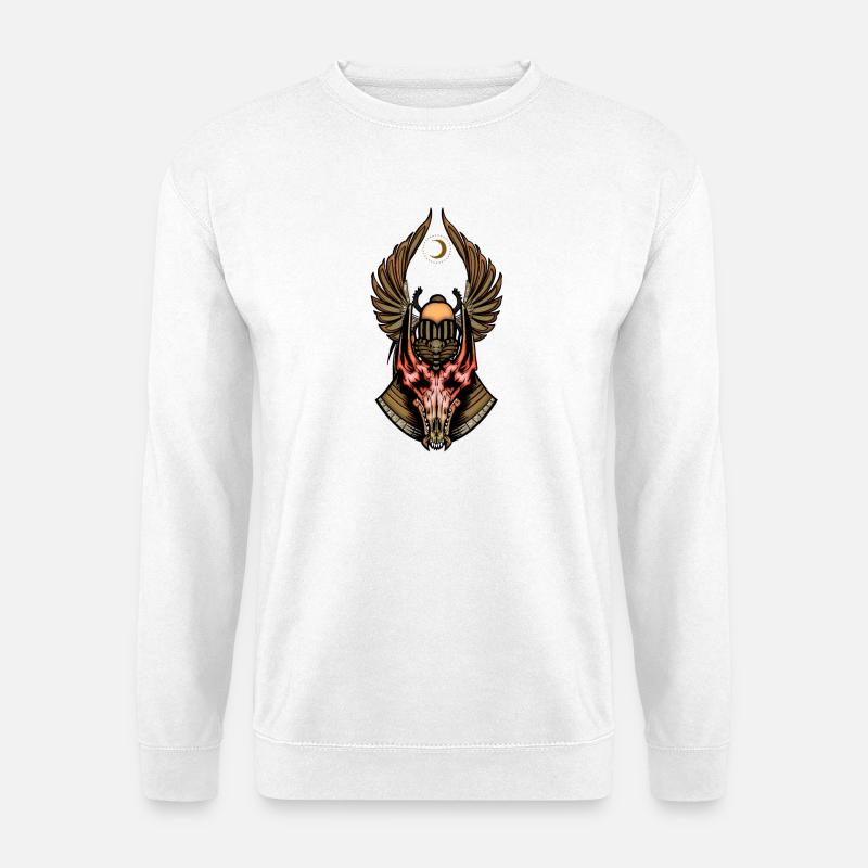 Ancient Egyptian beetle - Unisex Sweatshirt - white