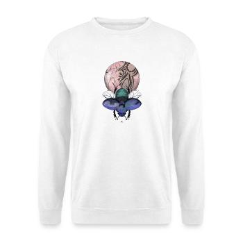 Skarabäus mit Wunderkugel - Unisex Pullover - Weiß - Vorne
