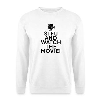 Regarder des films Déclaration Binge Watching Cinema - Sweat-shirt Unisexe - blanc - Devant