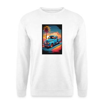 Camionnette - Sweat-shirt Unisexe - blanc - Devant