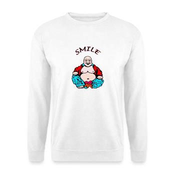 Yoga joyeux - Sweat-shirt Unisexe - blanc - Devant