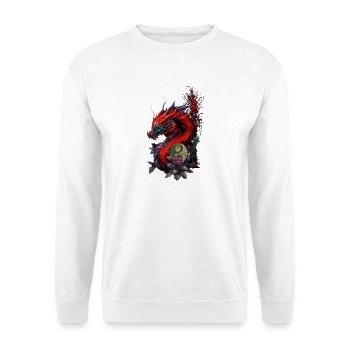 Wunderbarer chinesischer Drache - Unisex Pullover - Weiß - Vorne