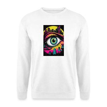 Abstract City Eye - Unisex Sweatshirt - white - Front