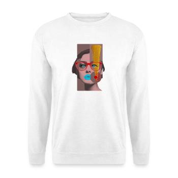 Goldene Inspirationsstimmung - Unisex Pullover - Weiß - Vorne
