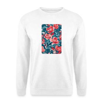 Wunderschöne Blumen - Unisex Pullover - Weiß - Vorne
