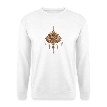Die Eleganz der Lotusblume - Unisex Pullover - Weiß - Vorne